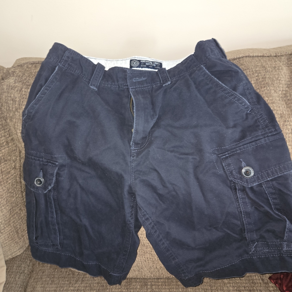American Eagle Outfitters Dark Blue Cargo Shorts